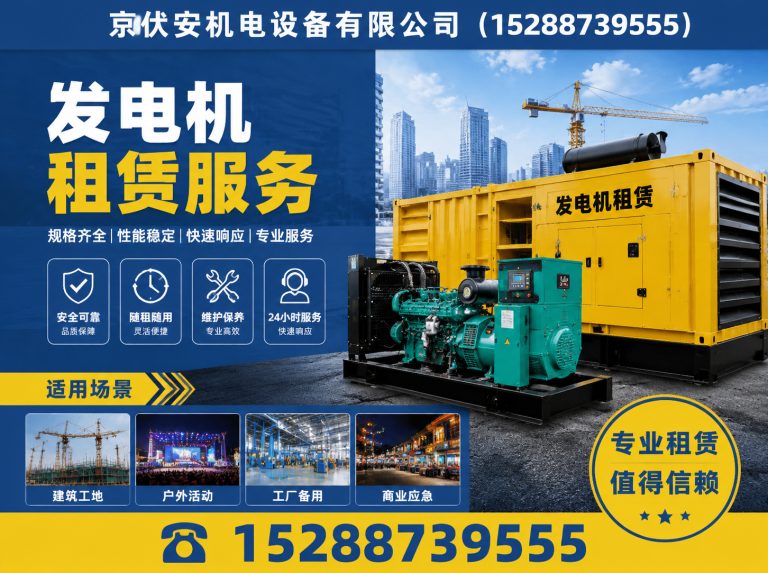 仙桃柴油发电机组出租展示图