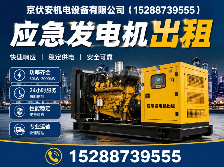 仙桃应急发电机出租展示图